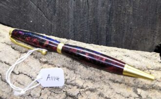 Black, Deep Blue and Red Pearl Resin A114