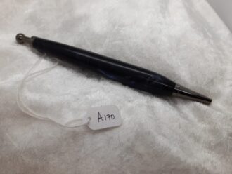 Black Pearl Resin with minimal Blue and White pearl swirls A170
