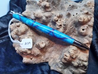 Blue Pearl Resin with Purple resin lines A179