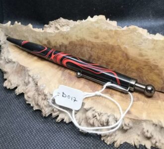 Black Pearl Resin with Red swirls D017