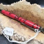 Red Resin with Black swirls D022