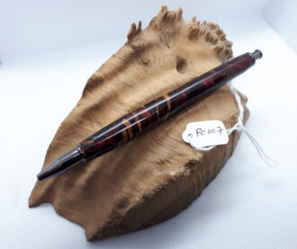 Pine Cone & Resin Pen, in Black and Red PC007