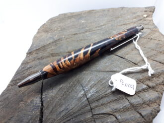 Pine Cone & Resin Pen, in Black and Red PC009