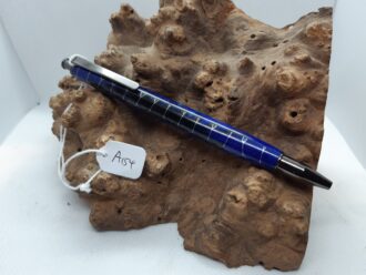 Black & Blue Pearl Resin with inlaid honeycomb mesh A154