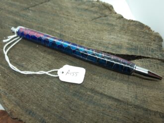 Black, Blue & Pink Pearl Resin with inlaid honeycomb mesh A155