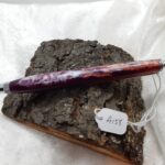 Purple with Swirls of White & Orange Pearl Resin A158