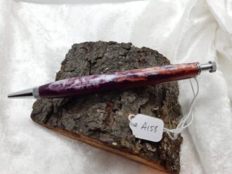 Purple with Swirls of White & Orange Pearl Resin A158