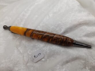 Pine Cone & Resin Pen, in Yellow Pearl PC027