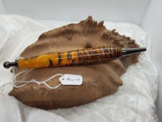 Pine Cone & Resin Pen, in Yellow Pearl PC028