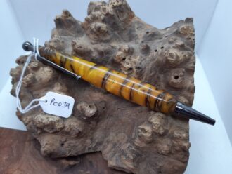Pine Cone & Resin Pen, in Yellow Pearl PC039