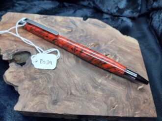 Red & Black swirls resin D039
