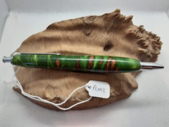 Pine Cone & Resin Pen, in Green Pearl PC042