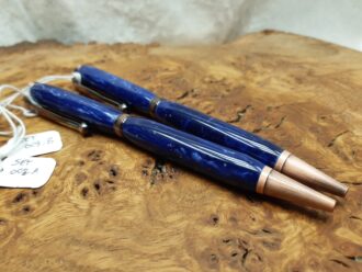 Pen Gift Set ~ Twin "Galaxy" effect corian resin pens ~ SET008