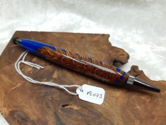 Pine Cone & Resin Pen, in Rich Blue Pearl PC073