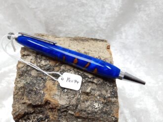 Pine Cone & Resin Pen, in Rich Blue Pearl PC074