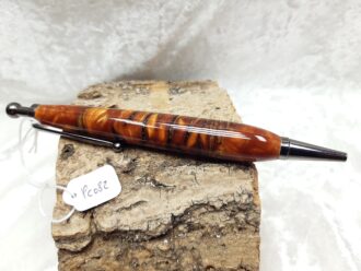 Pine Cone & Resin Pen, in Honey Orange Pearl PC082