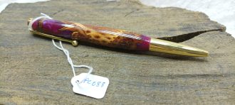 Pine Cone & Resin Pen, in Purple Pearl PC088