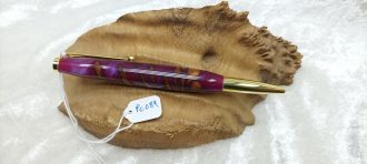 Pine Cone & Resin Pen, in Purple Pearl PC089